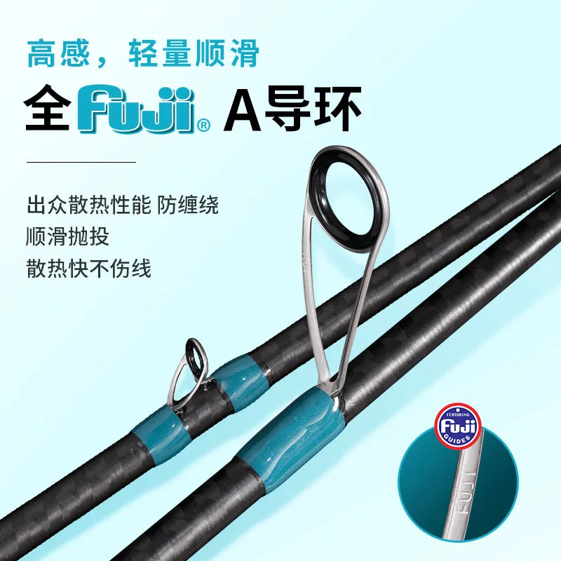 Japan FUJI 40T Carbon Ultralight Casting Rod M MH Super Fast Adjusting  Mandarin Fish Perch Lure Rod 1.98M Spinning Fishing Rods