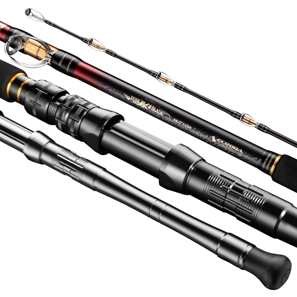 Ecooda EDB Dusk Blade heavy duty boat rod match with electric reel and boat rod holder